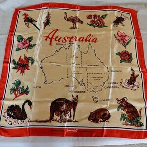 Vintage Australia Souvenir Scarf